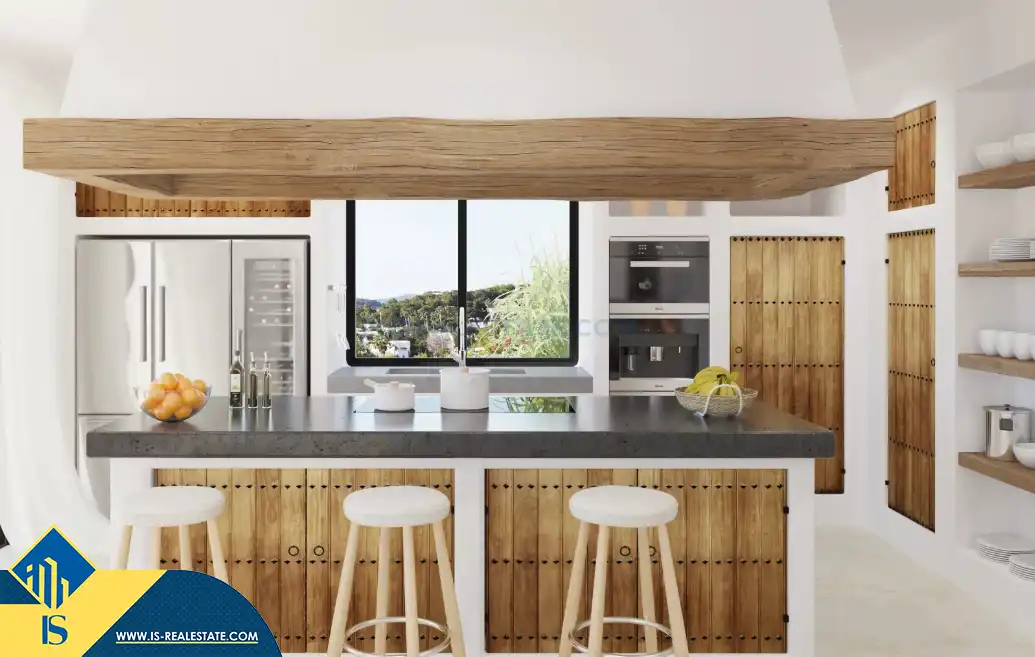 Kitchen of Houses for sale in Santa Eulària des Riu  with Terrace, Swimming Pool and Furnished