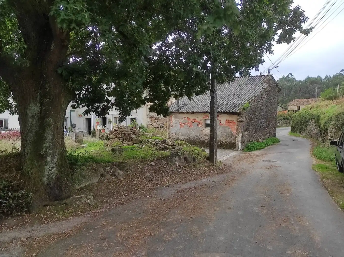Vista exterior de Casa o xalet en venda en Santiago de Compostela 