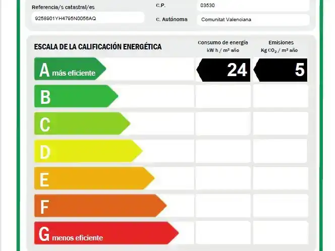 Außenansicht von Einfamilien-Reihenhaus zum Verkauf in Polop mit Klimaanlage