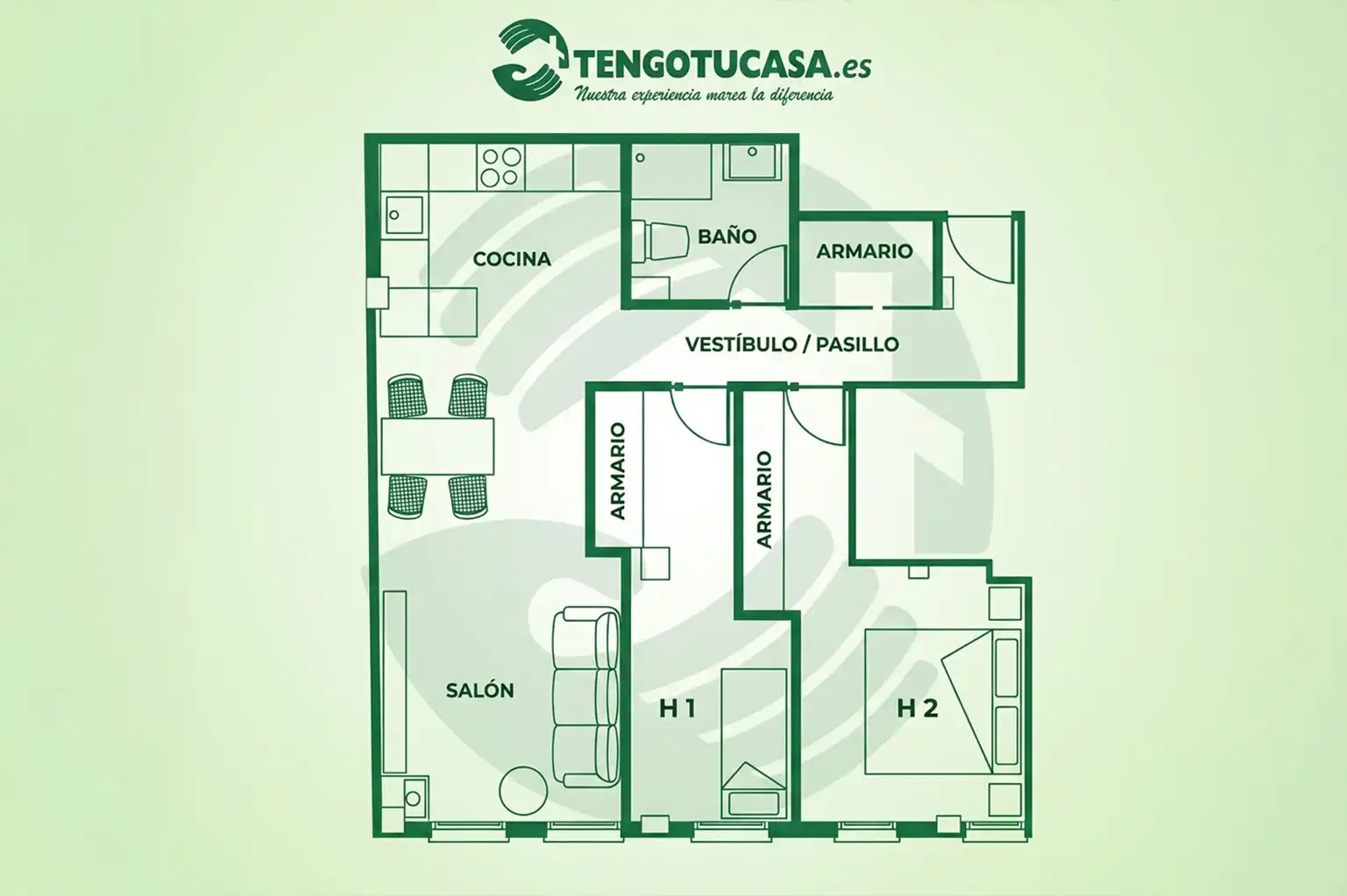 Piso en venta en Madrid con Aire acondicionado, Calefacción y Amueblado