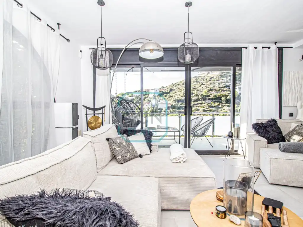 Wohnzimmer von Haus oder Chalet zum Verkauf in Calafell mit Klimaanlage, Schwimmbad und Balkon