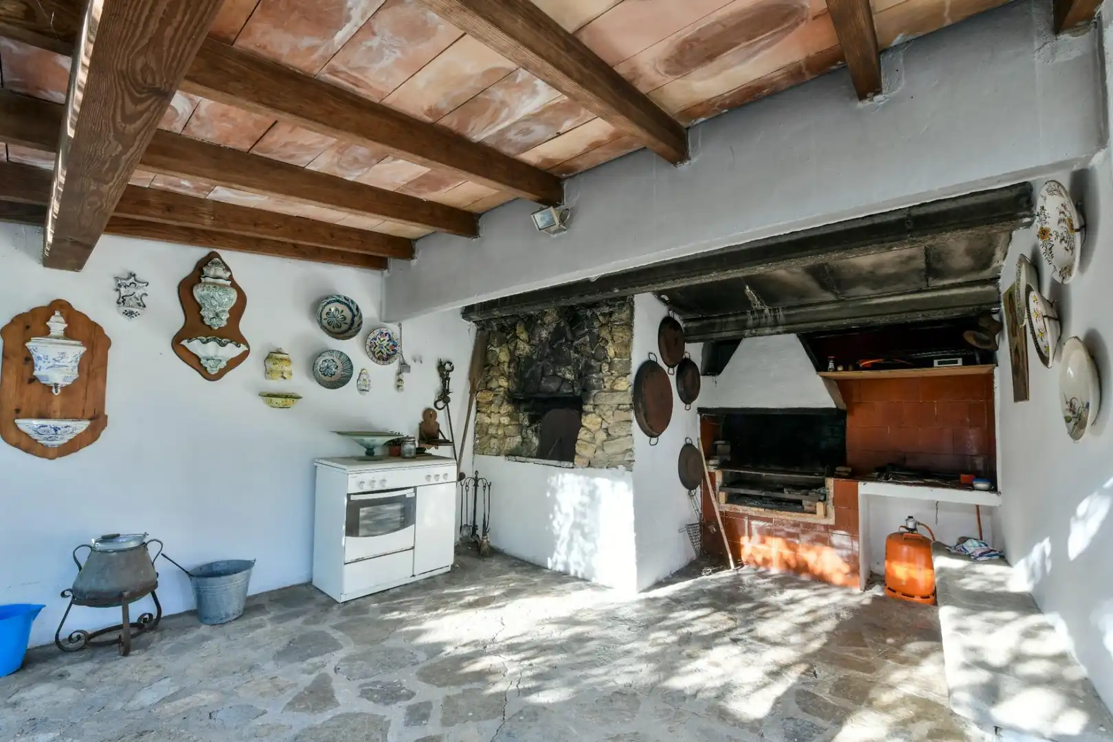 Cocina de Finca rústica en venta en Inca con Aire acondicionado, Jardín privado y Terraza