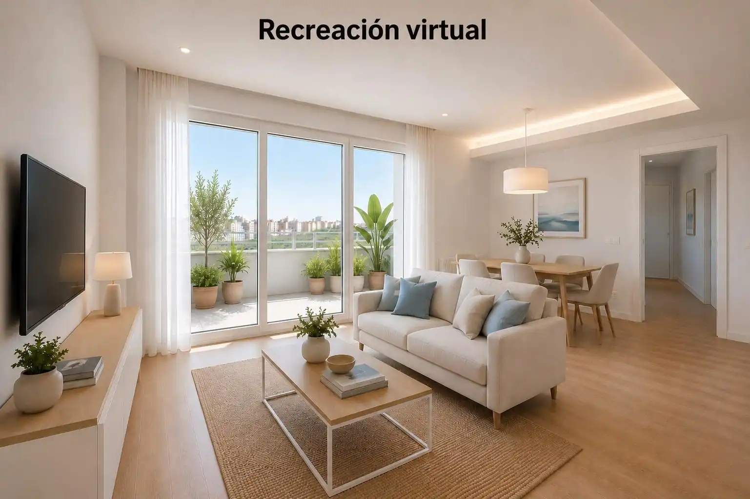 Sala de estar de Ático en venta en Peñíscola / Peníscola con Calefacción, Jardín privado y Terraza