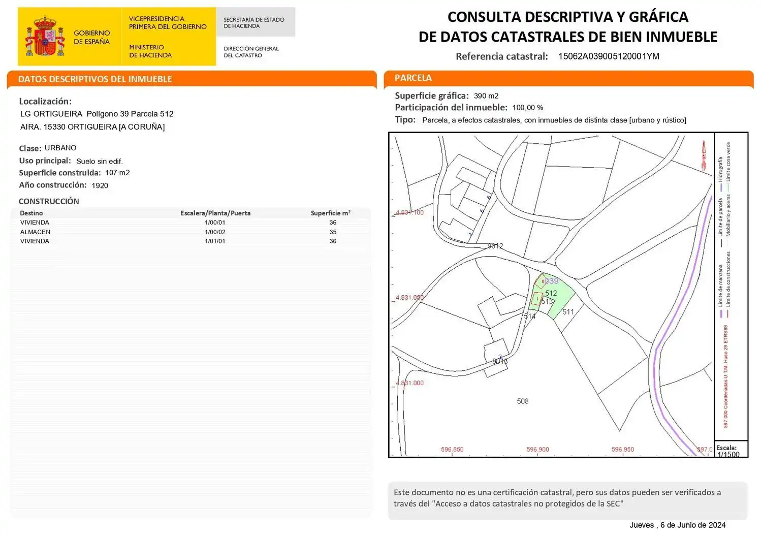 Außenansicht von Country house zum Verkauf in Ortigueira mit Privatgarten