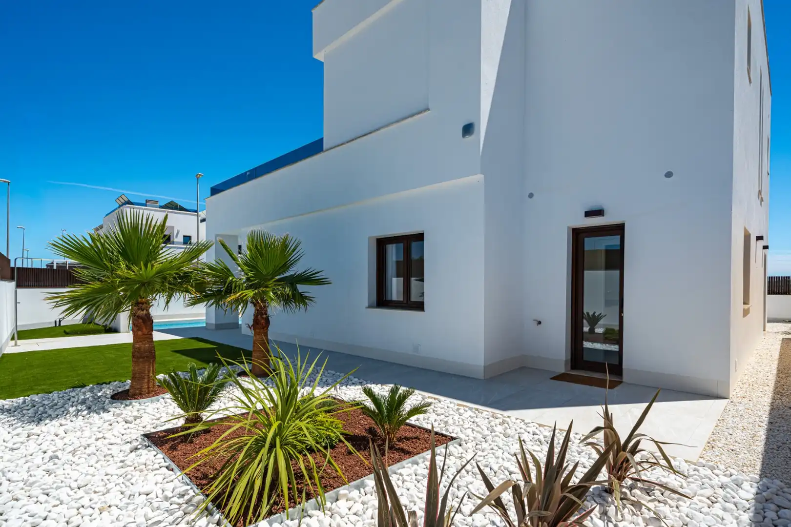 Vista exterior de Casa o xalet en venda en Orihuela amb Calefacció, Jardí privat i Terrassa