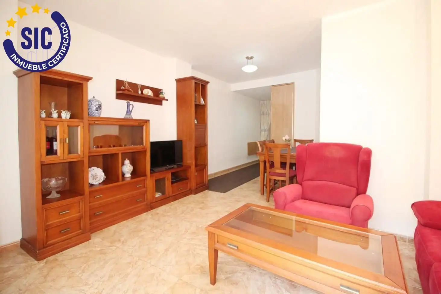 Sala d'estar de Pis en venda en Oropesa del Mar / Orpesa amb Terrassa, Moblat i Piscina comunitària