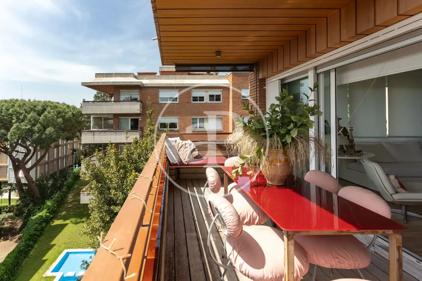 Terraza de Piso de alquiler en Barcelona con Aire acondicionado, Calefacción y Jardín privado
