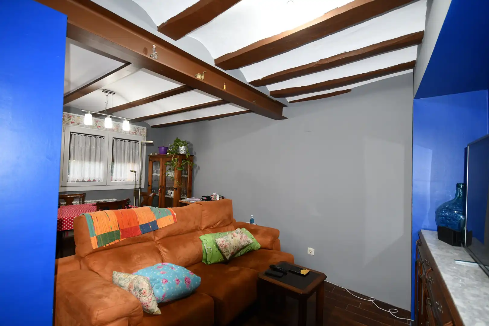 Sala d'estar de Finca rústica en venda en Fuenmayor amb Calefacció, Parquet i Terrassa