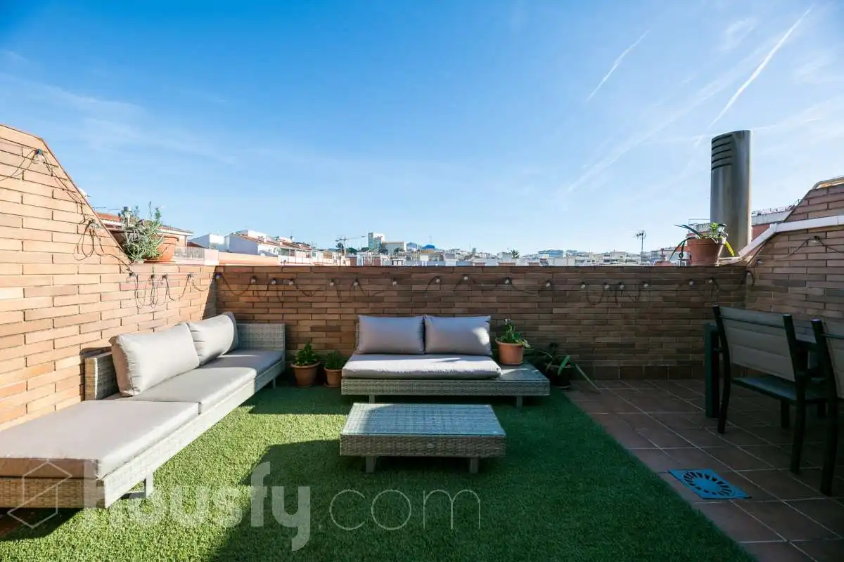 Terrace of Attic for sale in Sant Joan Despí  with Air Conditioner, Heating and Parquet flooring