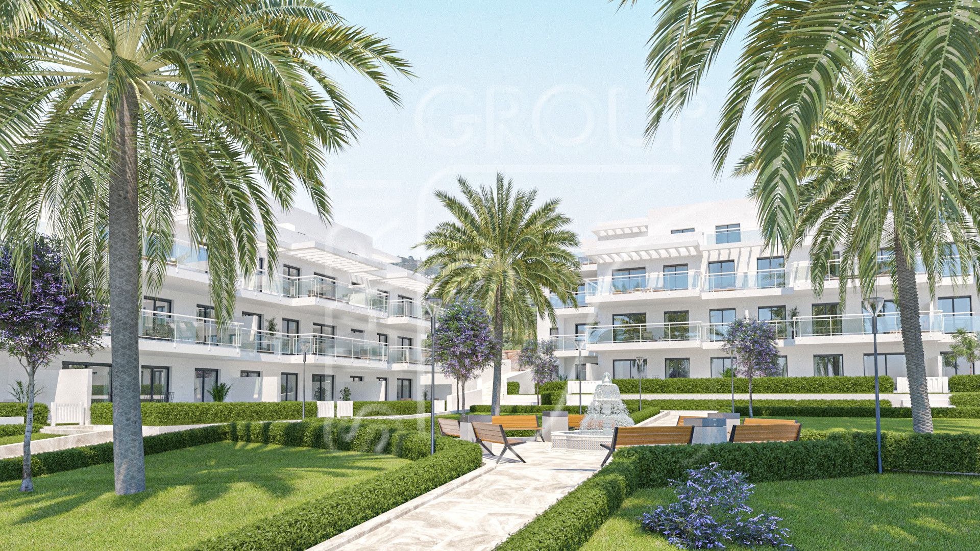 Garden of Apartment for sale in Mijas  with Air Conditioner, Terrace and Storage room