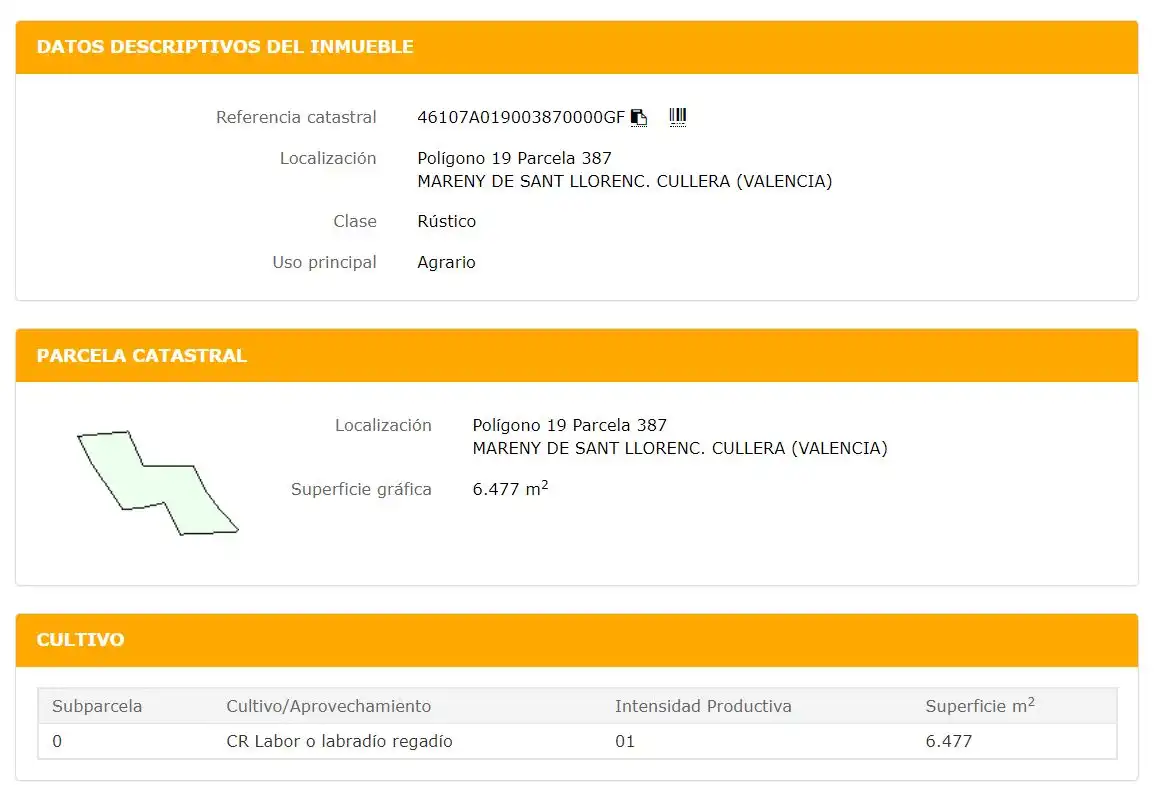 Rustikales Grundstück zum Verkauf in Polígono 19, 387, imagen 2