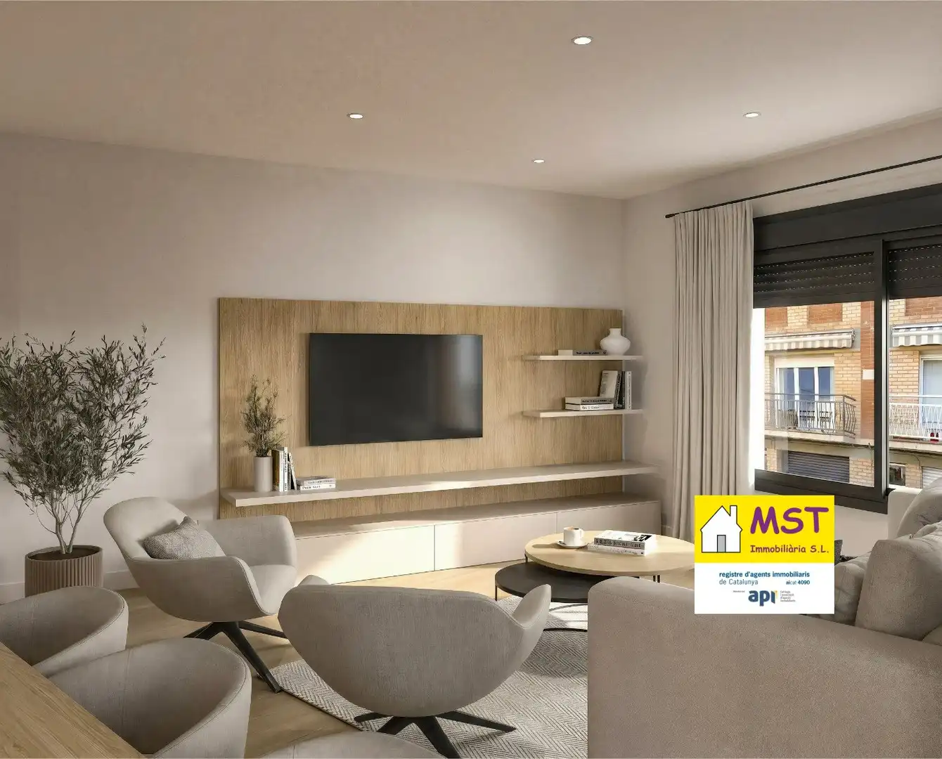 Living room of Flat for sale in Navàs  with Air Conditioner, Heating and Terrace