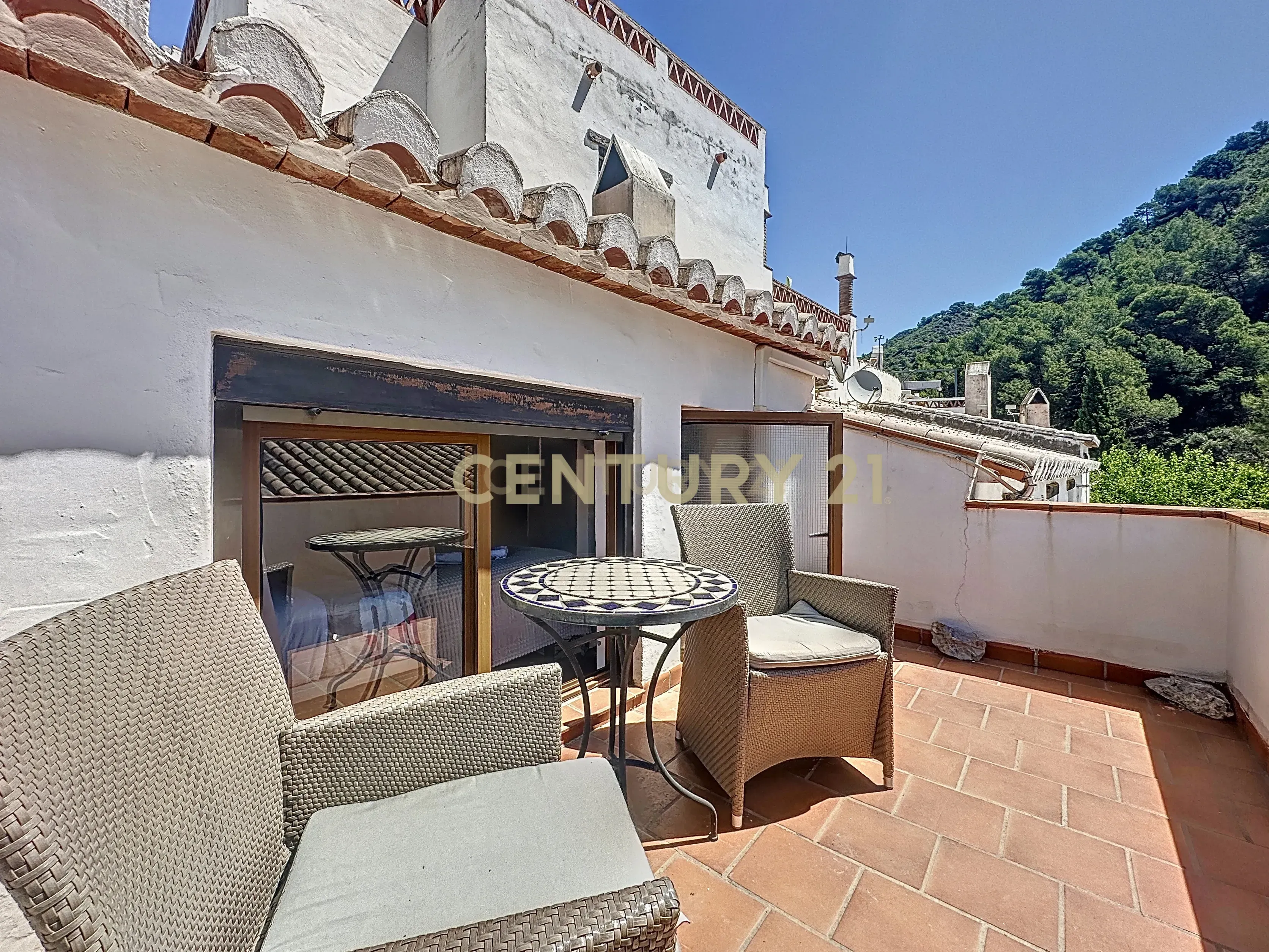 Terrace of House or chalet for sale in Frigiliana  with Air Conditioner, Swimming Pool and Oven