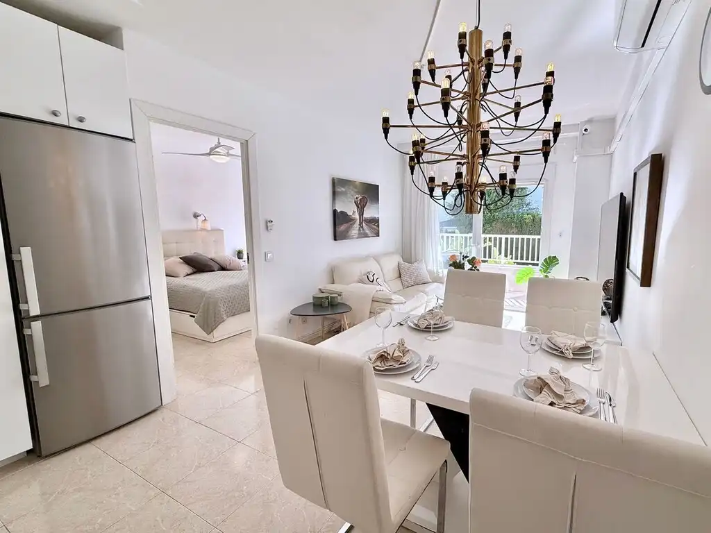 Dining room of Apartments for sale in Marbella  with Air Conditioner, Terrace and Furnished