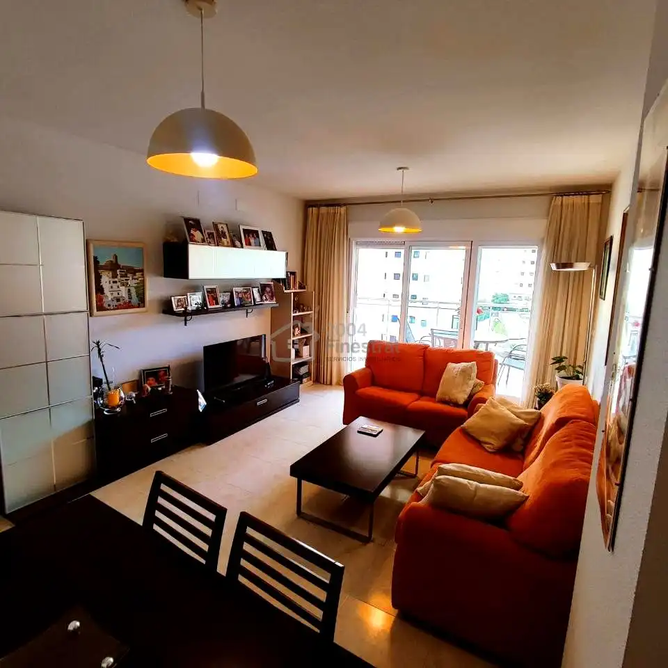 Wohnzimmer von Wohnung zum Verkauf in Villajoyosa / La Vila Joiosa mit Klimaanlage, Terrasse und Abstellraum