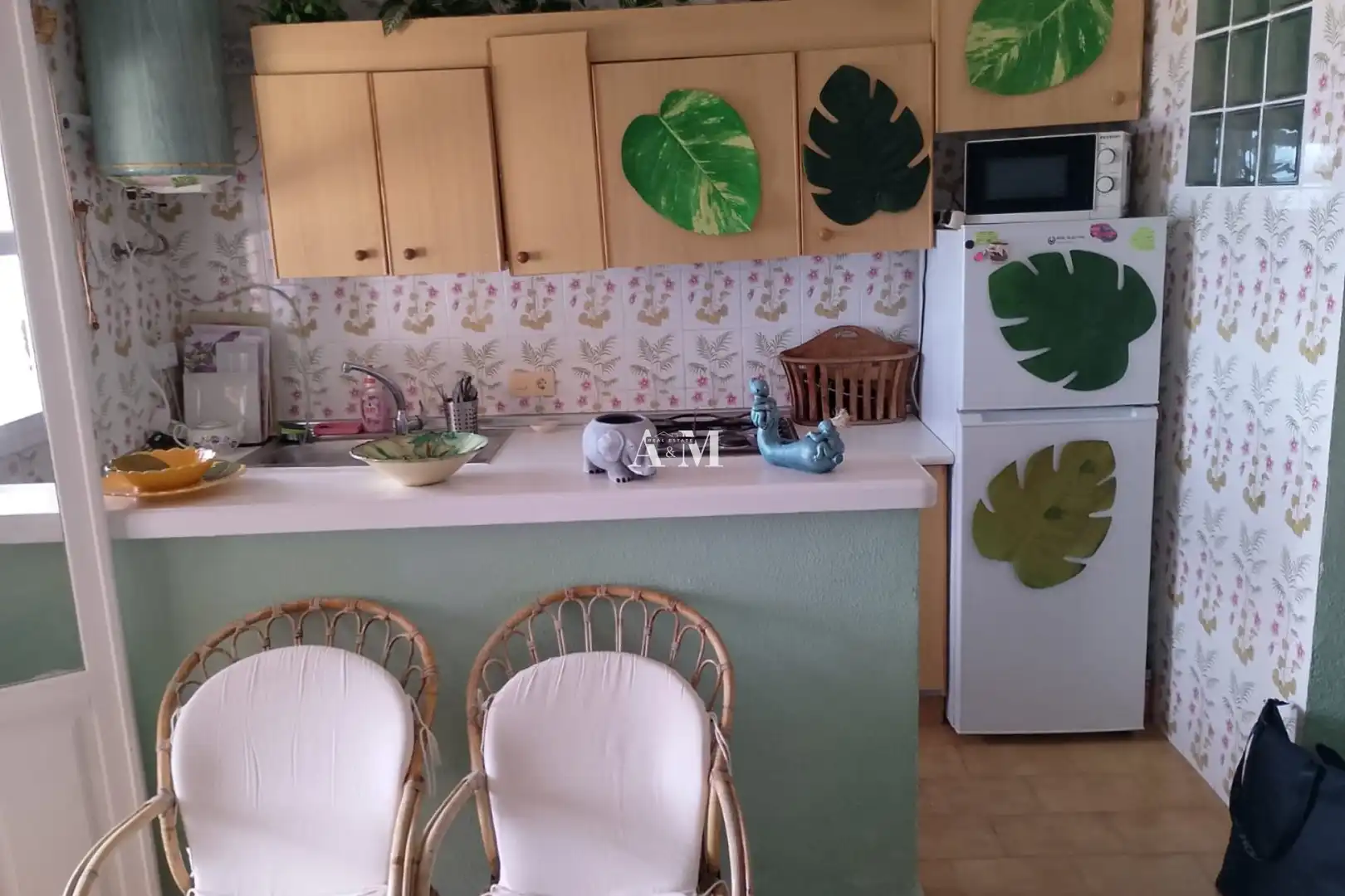 Cuina de Pis de lloguer en Torrevieja amb Moblat, Rentadora i TV