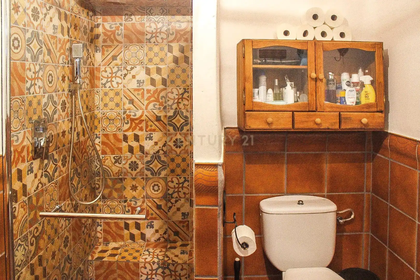 Bany de Casa o xalet en venda en Casas de Don Pedro amb Traster i Piscina