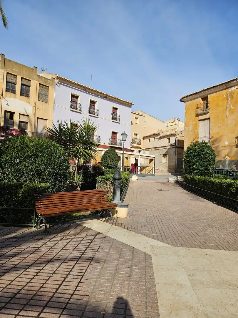 Vista exterior de Casa adosada en venta en Monóvar  / Monòver con Aire acondicionado, Calefacción y Jardín privado