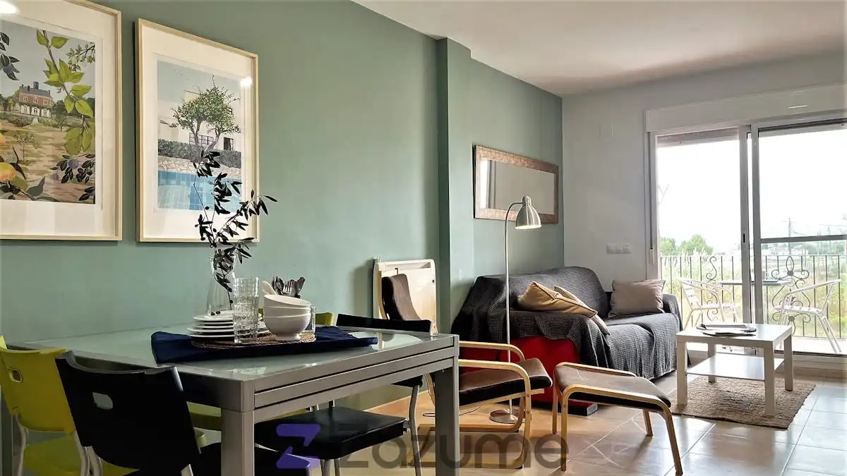 Schlafzimmer von Wohnung zur Miete in Camarles mit Klimaanlage, Schwimmbad und Möbliert