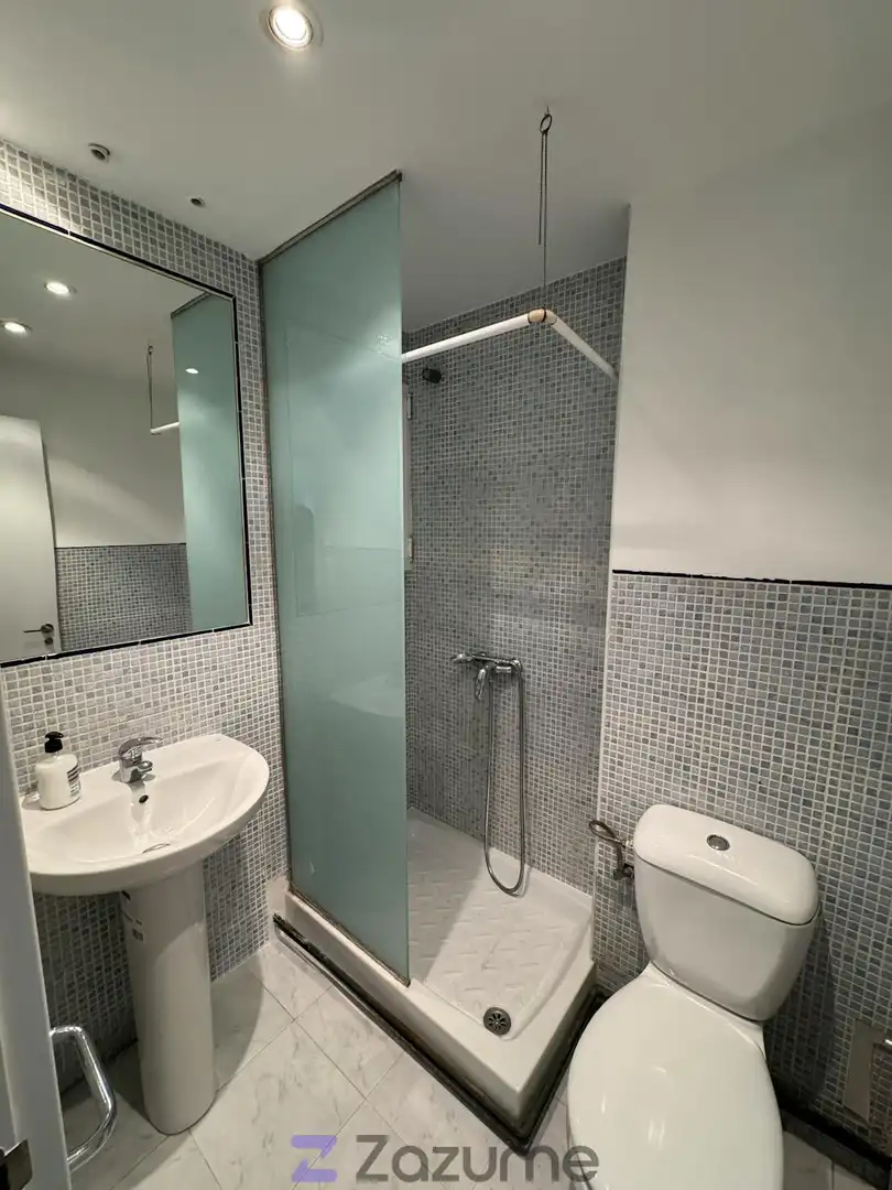 Bathroom of Flat for rent in Zaragoza  with Heating, Terrace and Furnished