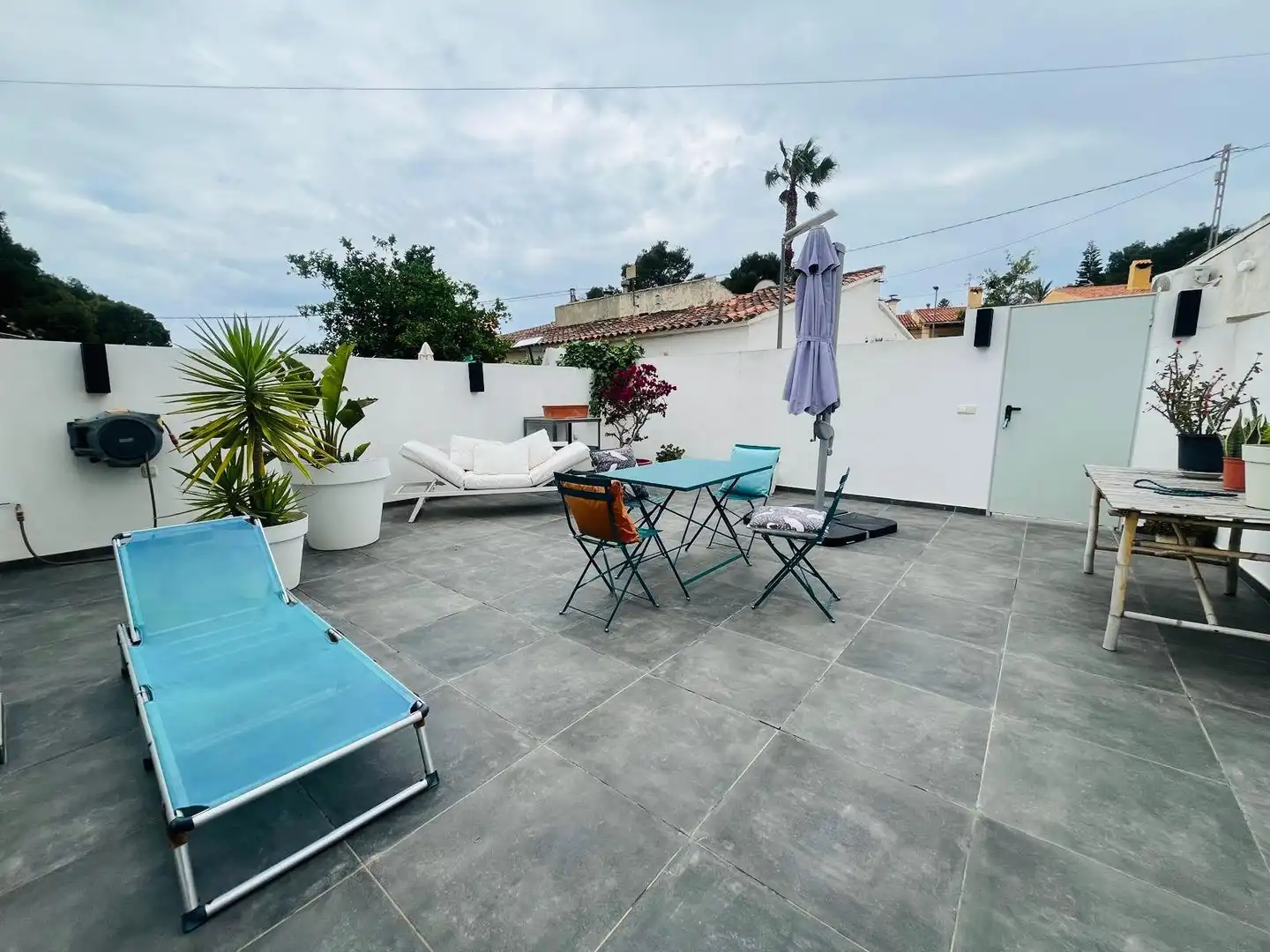 Terraza de Casa adosada en venta en L'Alfàs del Pi con Aire acondicionado, Calefacción y Jardín privado