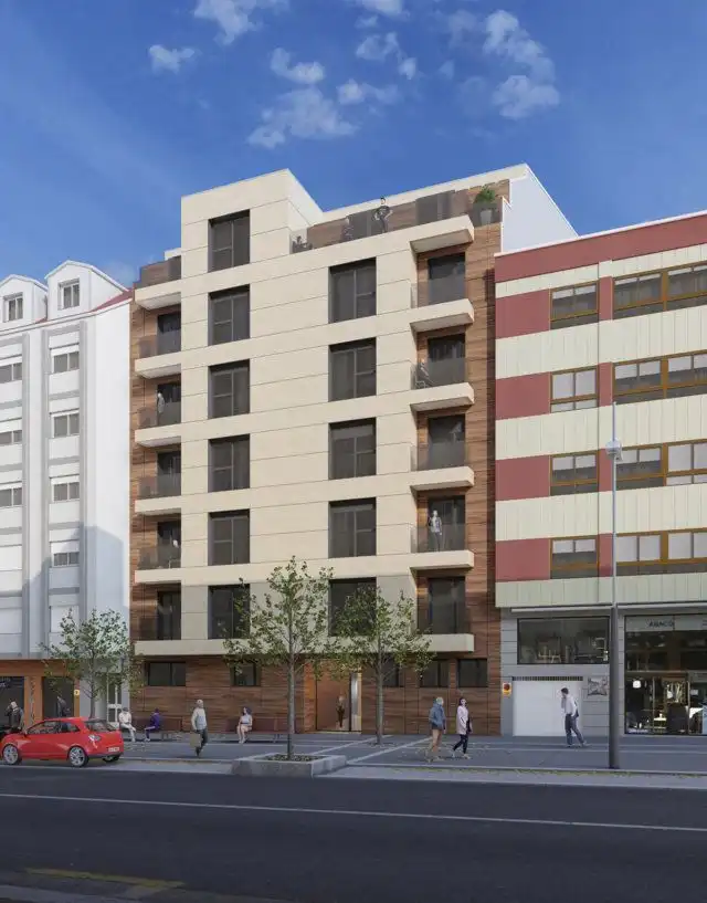 Exterior view of Apartments for sale in Pontevedra Capital   with Heating, Parquet flooring and Terrace