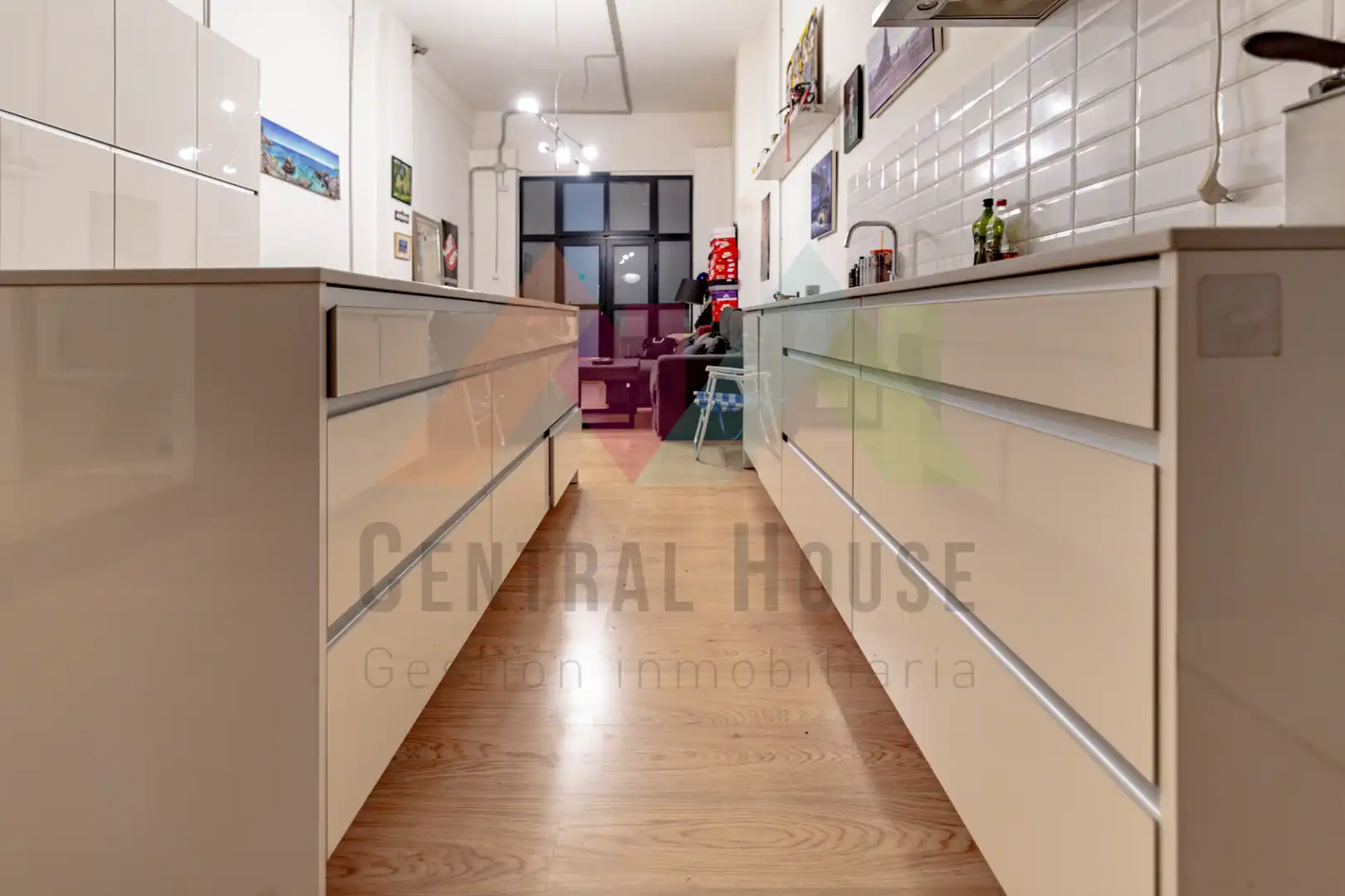 Cocina de Apartamento en venta en Madrid con Calefacción, Parquet y Amueblado