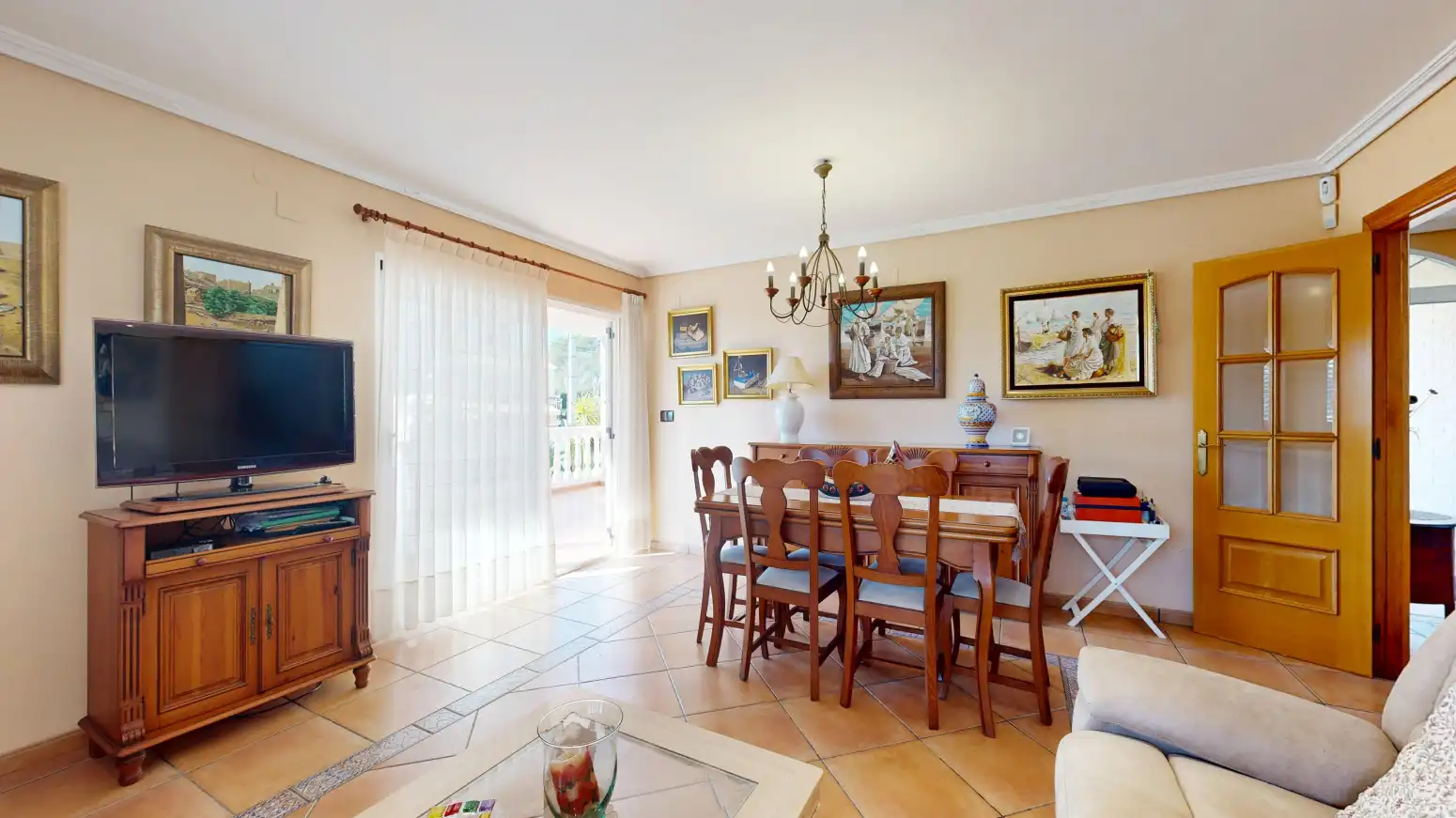 Dining room of Houses for sale in Sagunto / Sagunt  with Private garden, Terrace and Swimming Pool