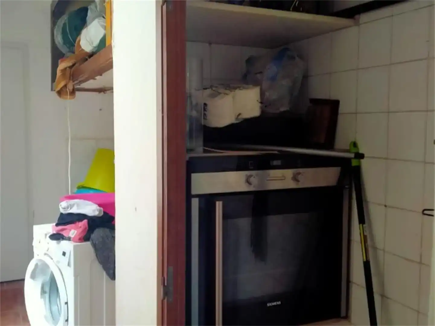 Cuina de Casa adosada en venda en Benimuslem amb Aire condicionat i Balcó