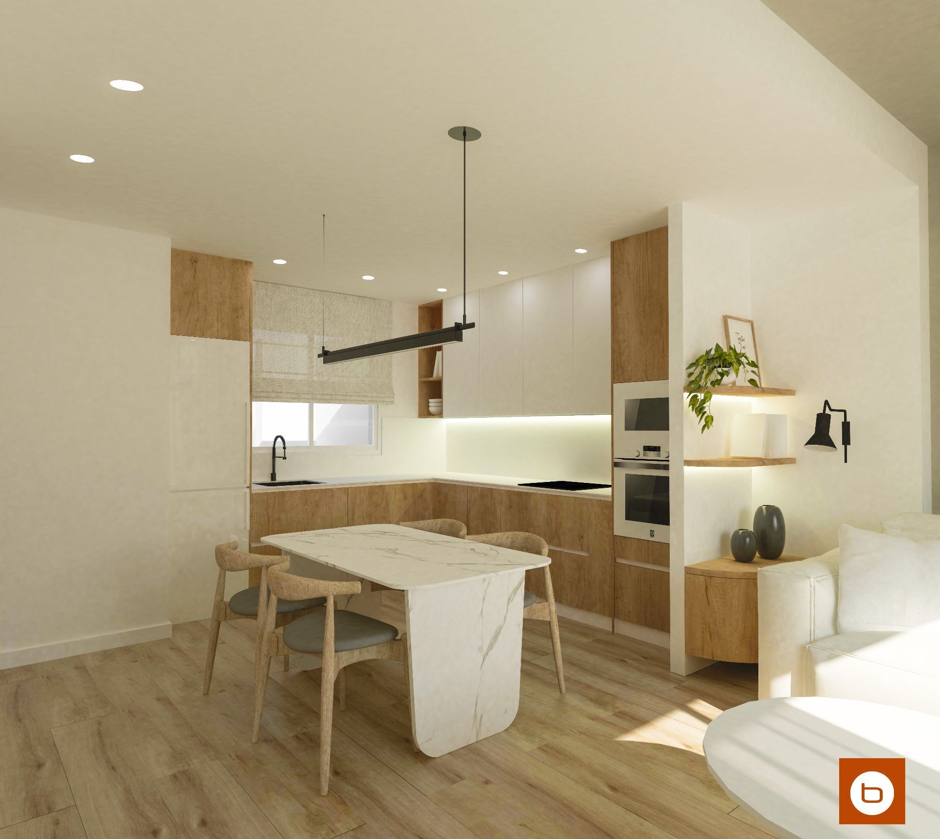 Cocina de Piso en venta en Alhama de Murcia con Aire acondicionado, Calefacción y Jardín privado