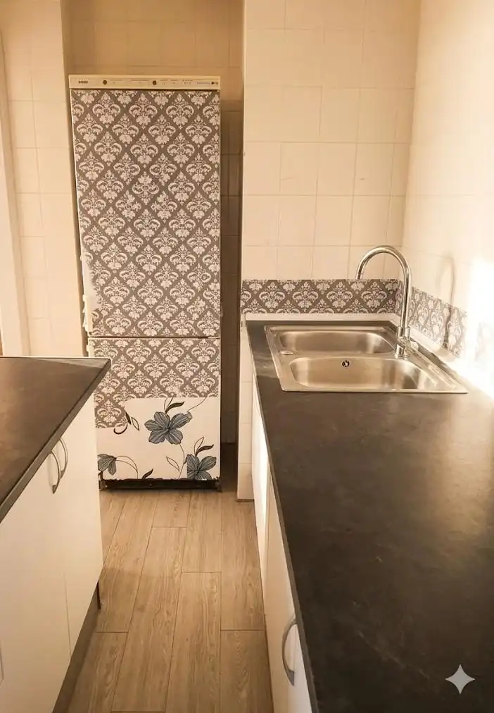 Kitchen of Flat for sale in Málaga  with Terrace, Furnished and Balcony