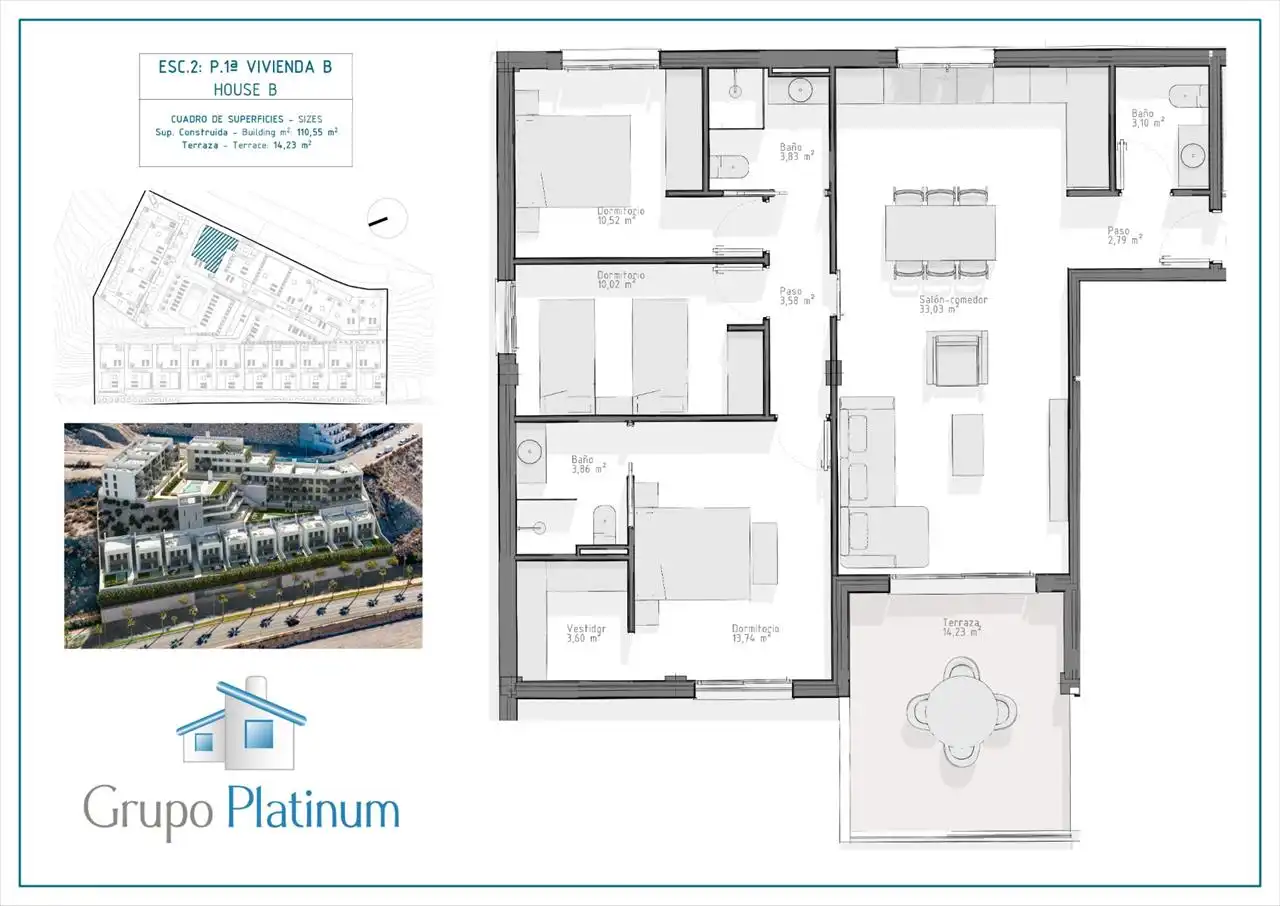 Apartamento con piscina en venta en El Hornillo, imagen 4