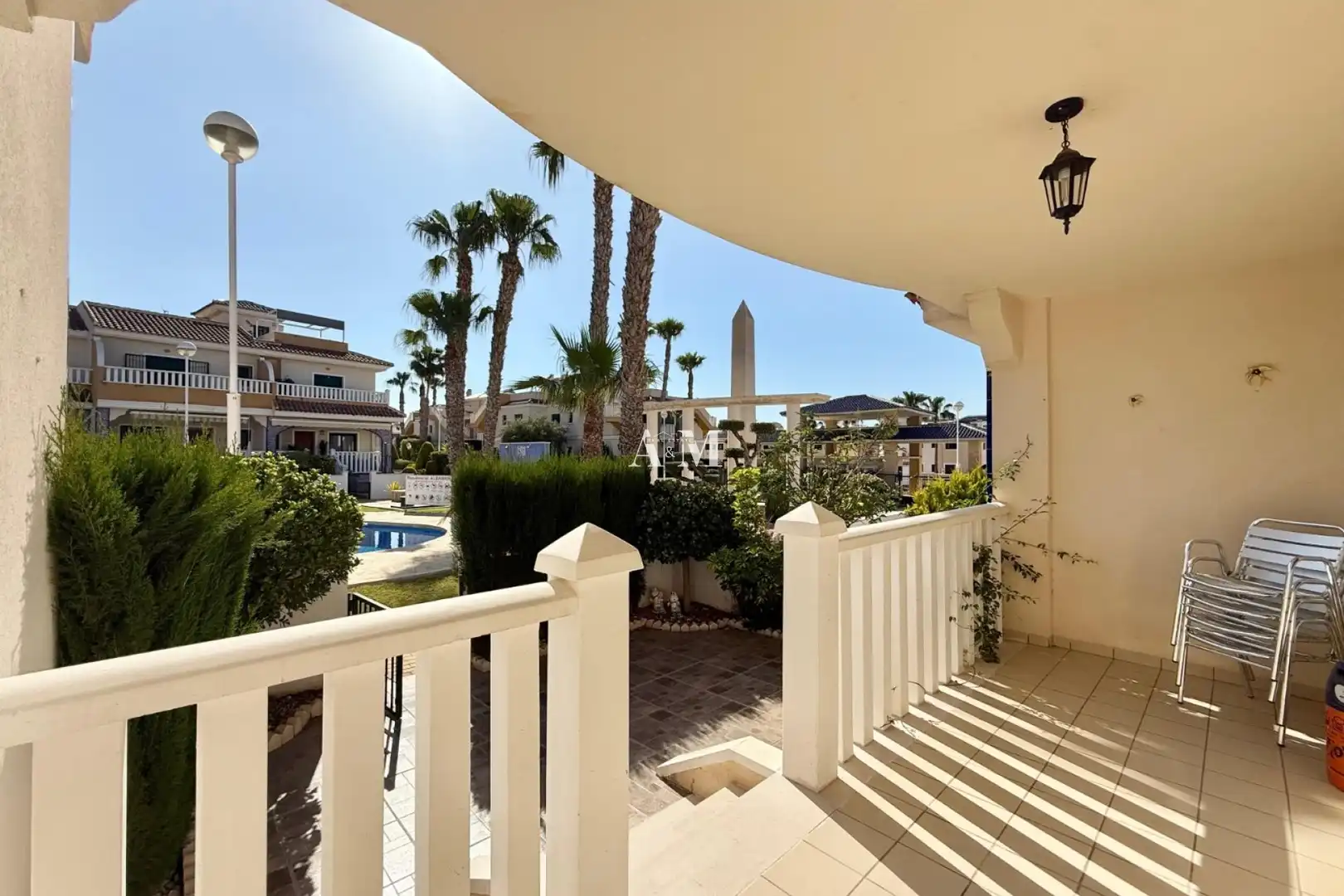 Terraza de Casa adosada de alquiler en Rojales con Aire acondicionado, Calefacción y Jardín privado