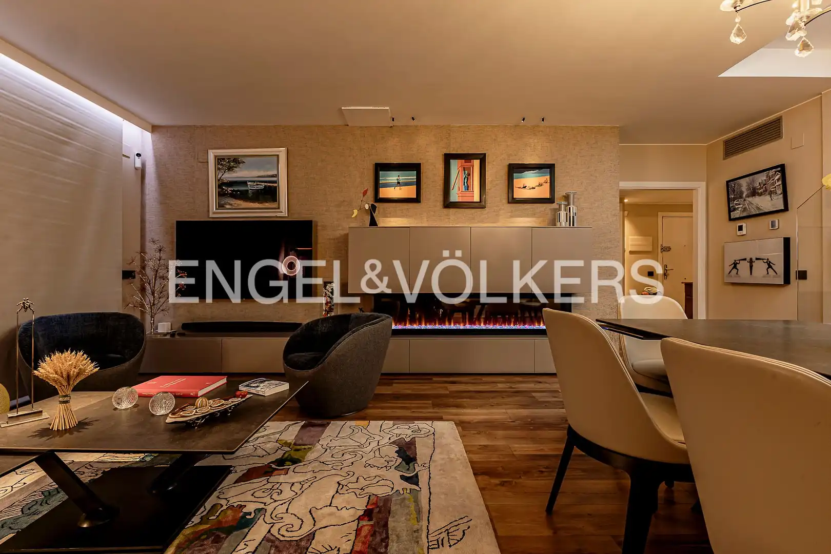 Sala de estar de Ático en venta en Sitges con Aire acondicionado, Calefacción y Jardín privado