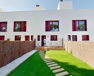 Exterior view of Single-family semi-detached for sale in Castelldefels  with Air Conditioner, Heating and Private garden