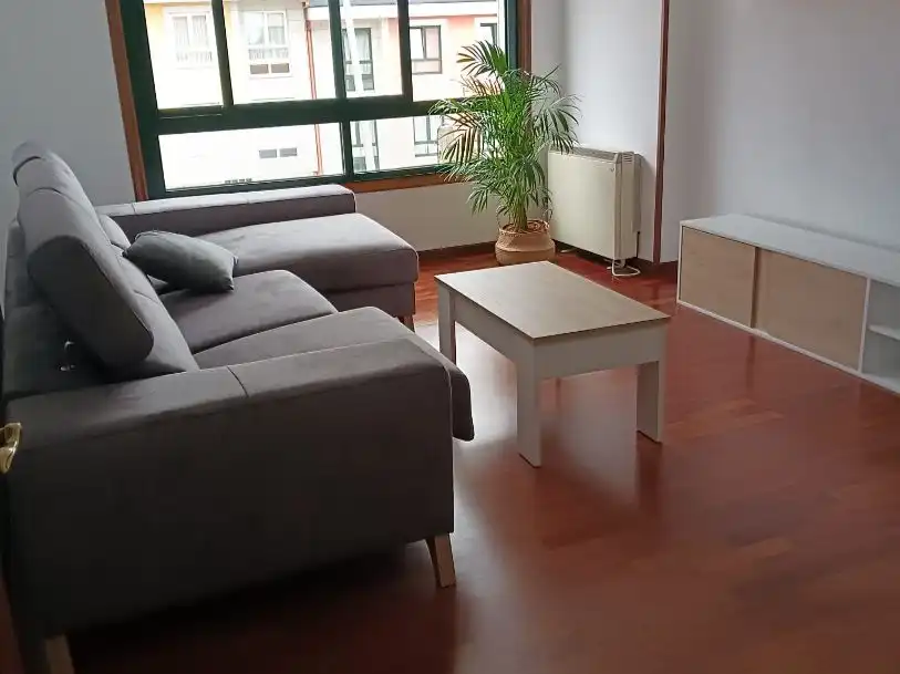 Sala de estar de Piso de alquiler en Arteixo con Calefacción, Parquet y Amueblado