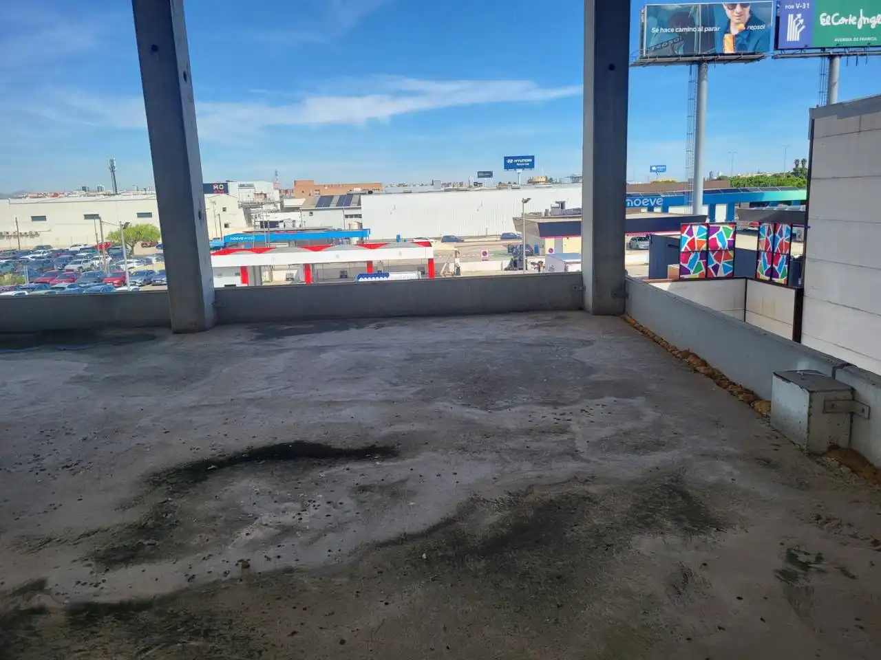 Terrasse von Fabrikhallen zur Miete in Sedaví