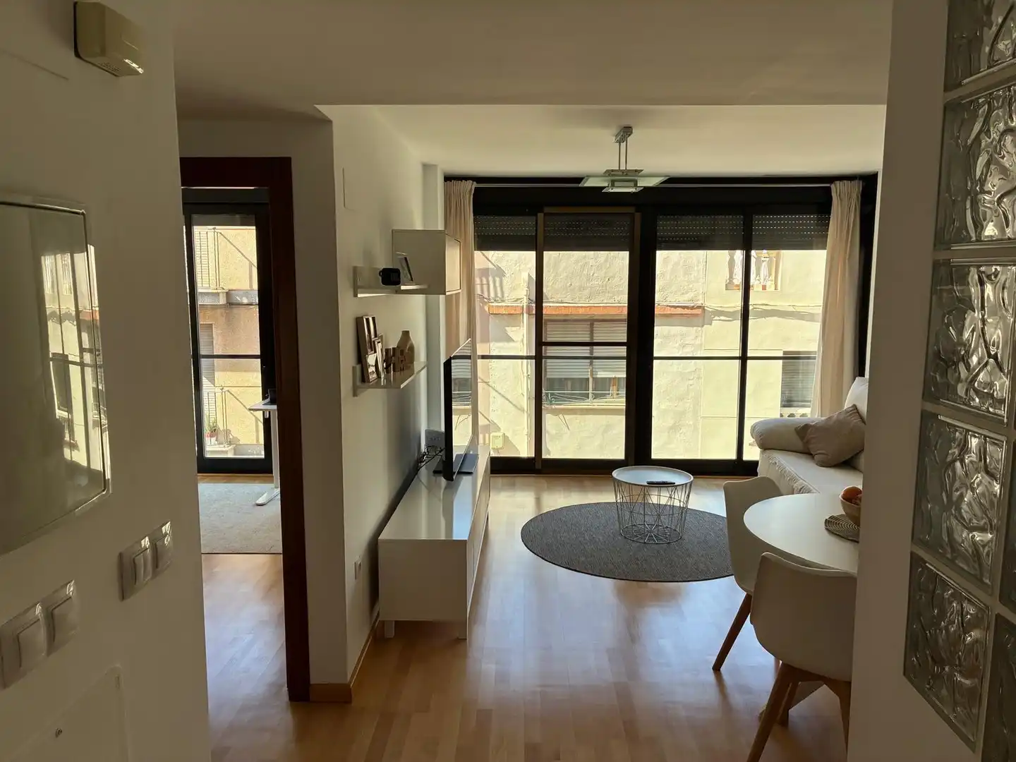 Sala d'estar de Pis de lloguer en Castellón de la Plana / Castelló de la Plana amb Parquet