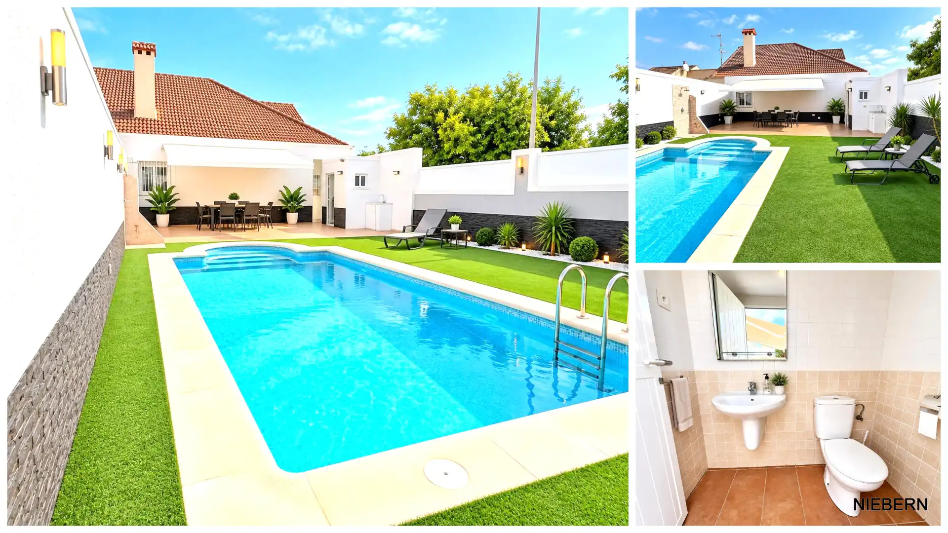Piscina de Casa o chalet en venta en Cartagena con Aire acondicionado, Jardín privado y Terraza