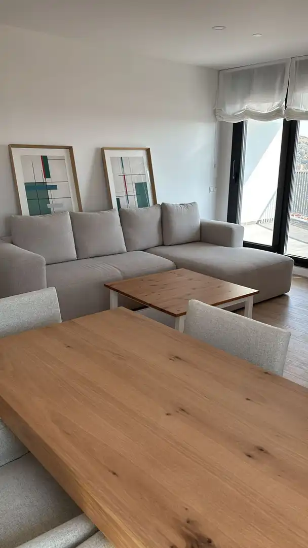Wohnzimmer von Wohnung zur Miete in Málaga mit Klimaanlage, Heizung und Terrasse