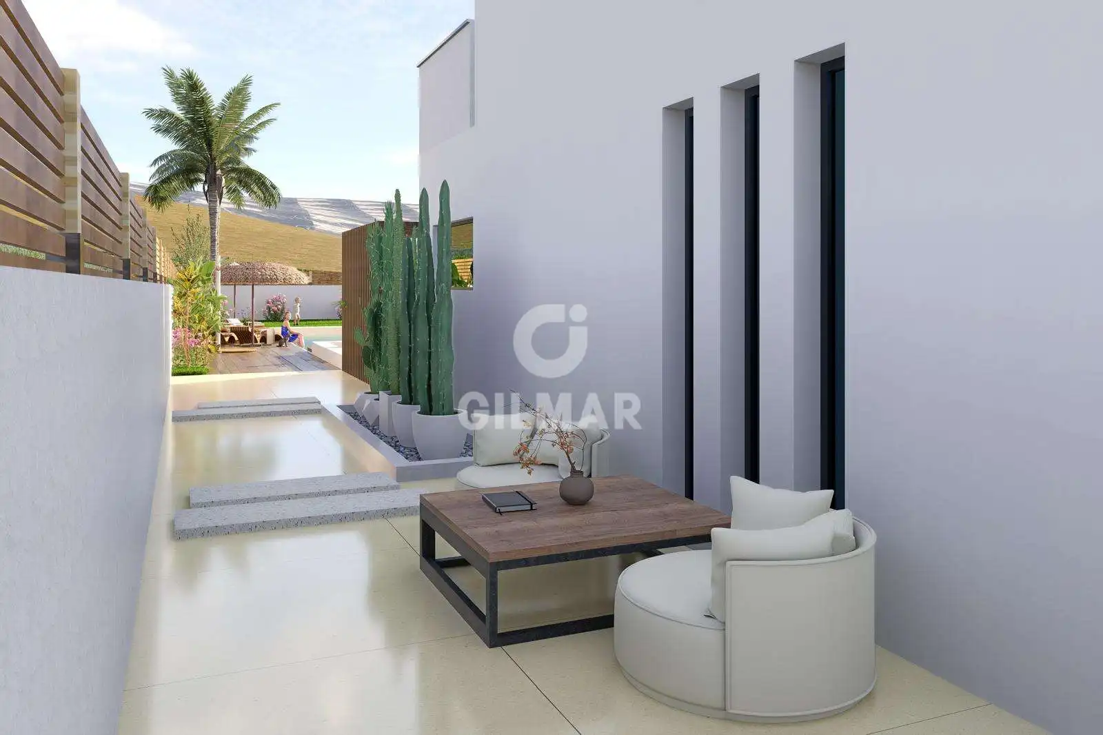 Terrassa de Casa o xalet en venda en Casares amb Calefacció, Jardí privat i Piscina