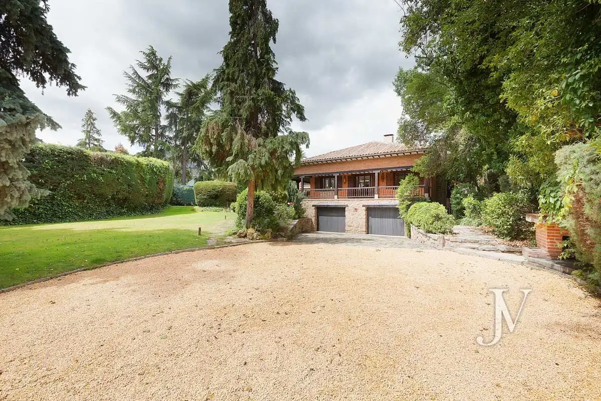 Garden of Houses for rent in Madrid  with Air Conditioner, Heating and Private garden