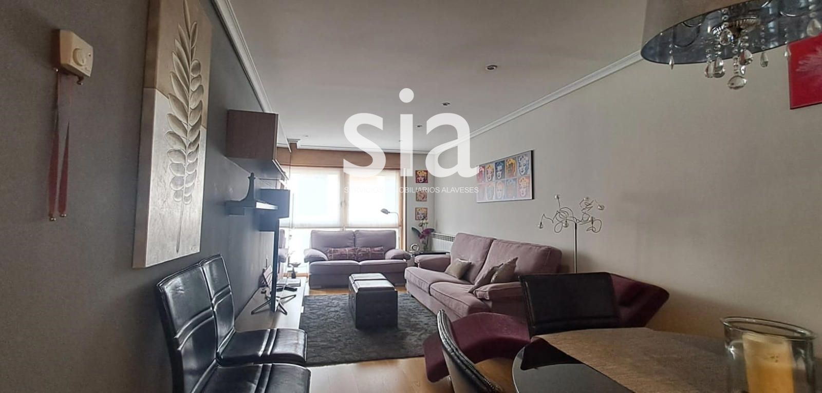 Sala de estar de Piso de alquiler en Vitoria - Gasteiz con Calefacción, Terraza y Amueblado