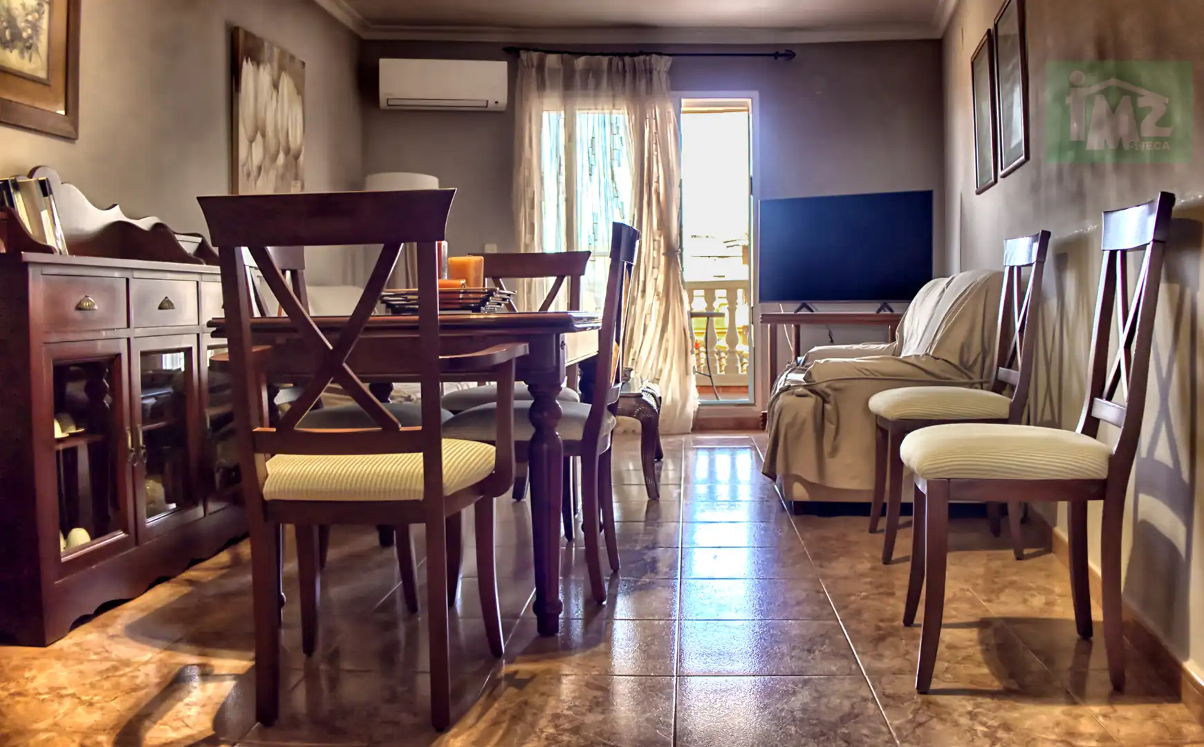 Comedor de Piso de alquiler en Sueca con Aire acondicionado, Amueblado y Horno