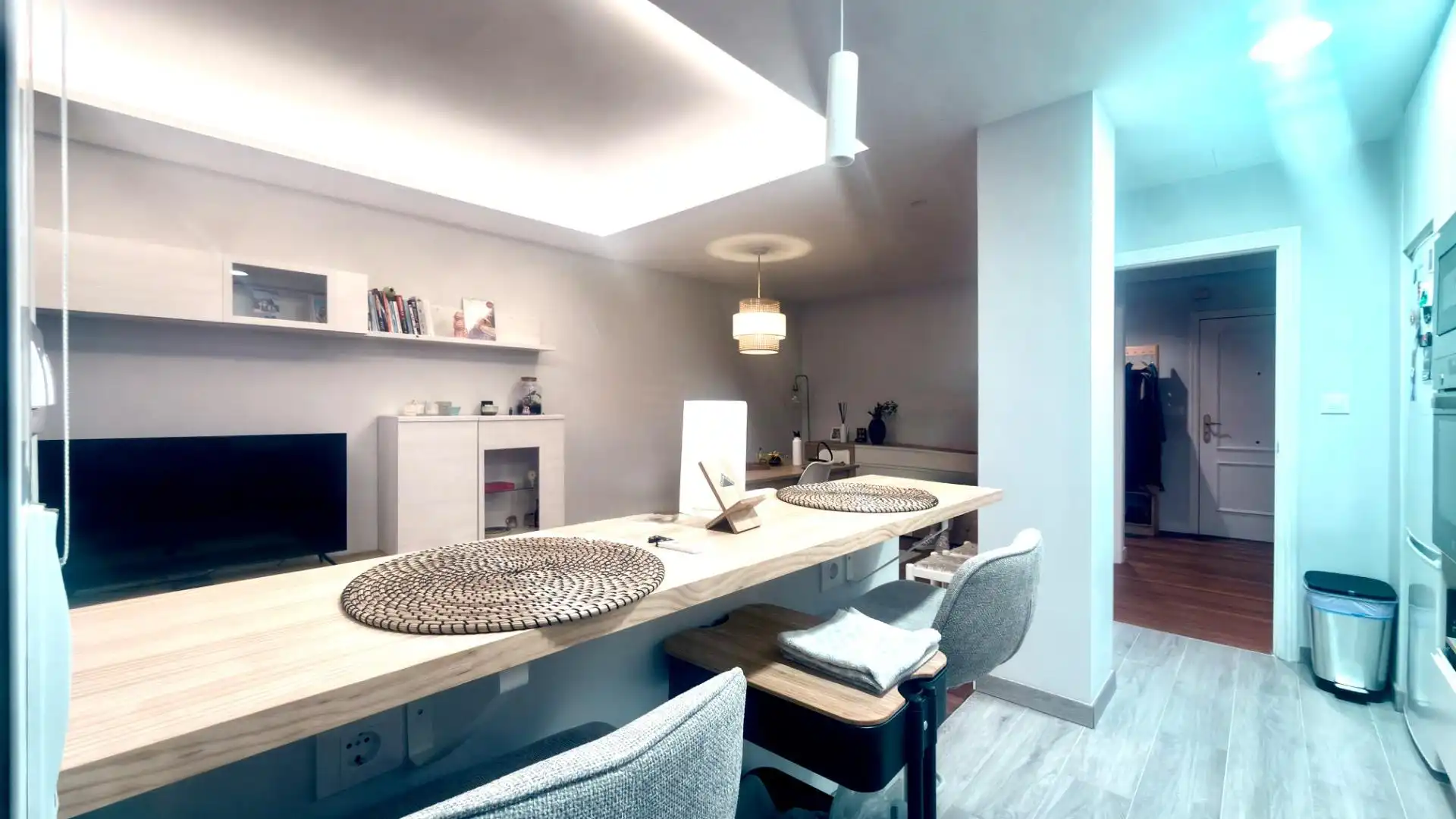 Kitchen of Flat for sale in Ourense Capital   with Heating, Parquet flooring and Furnished