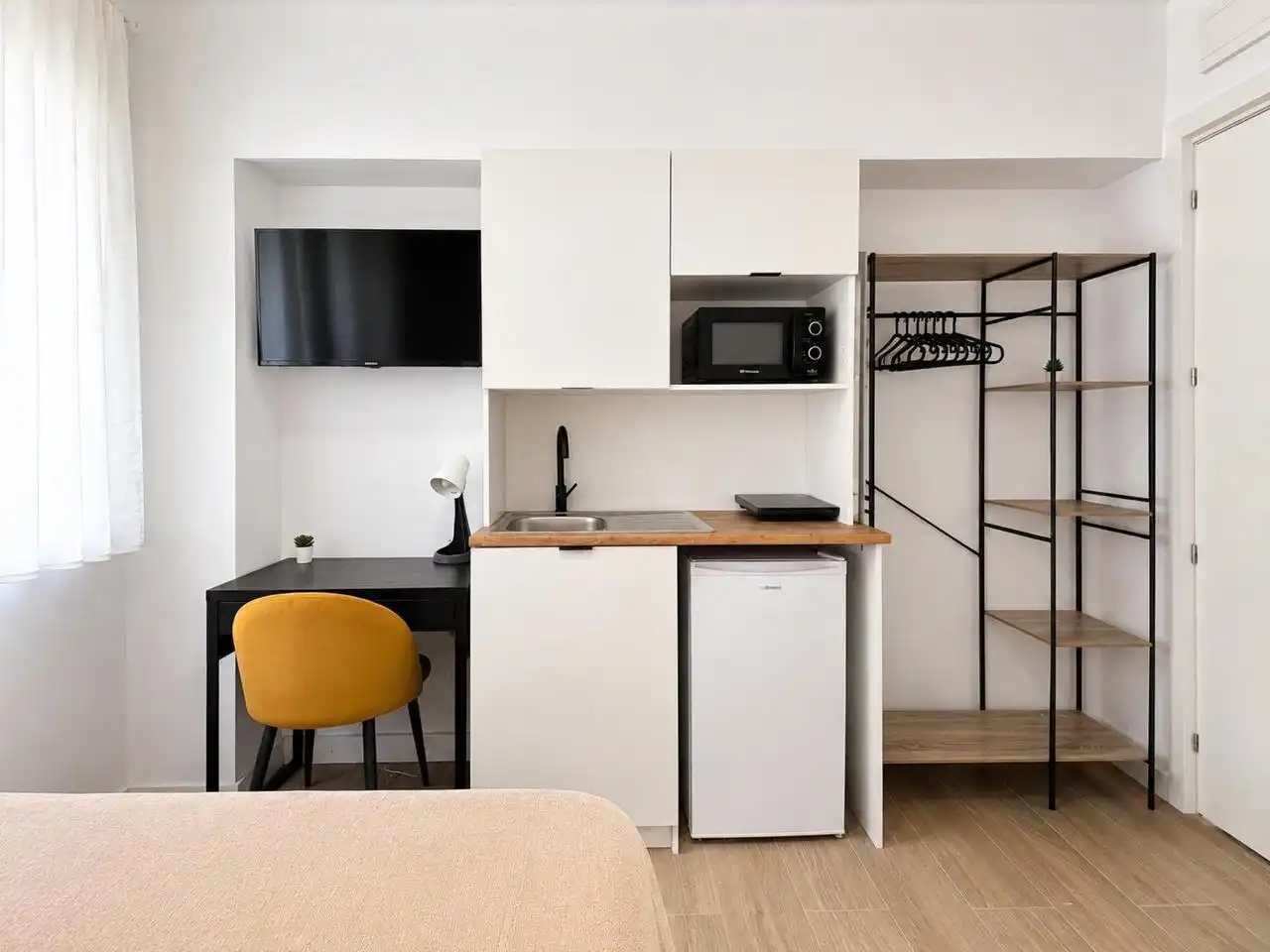 Schlafzimmer von Wohnung zur Miete in Valladolid mit Klimaanlage und Möbliert