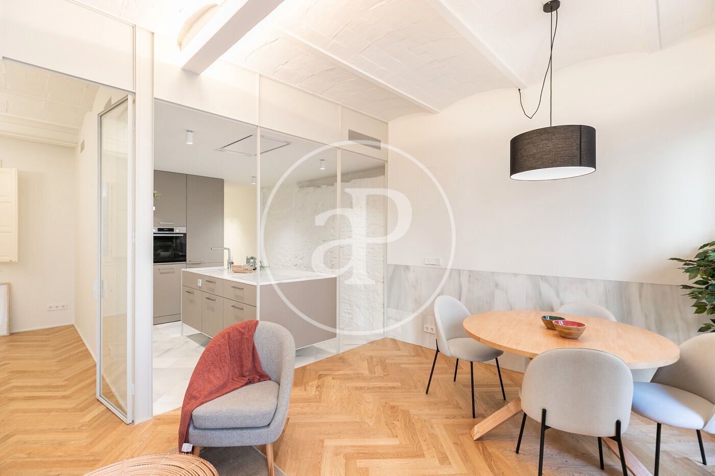 Cocina de Piso de alquiler en  Barcelona Capital con Aire acondicionado, Calefacción y Terraza