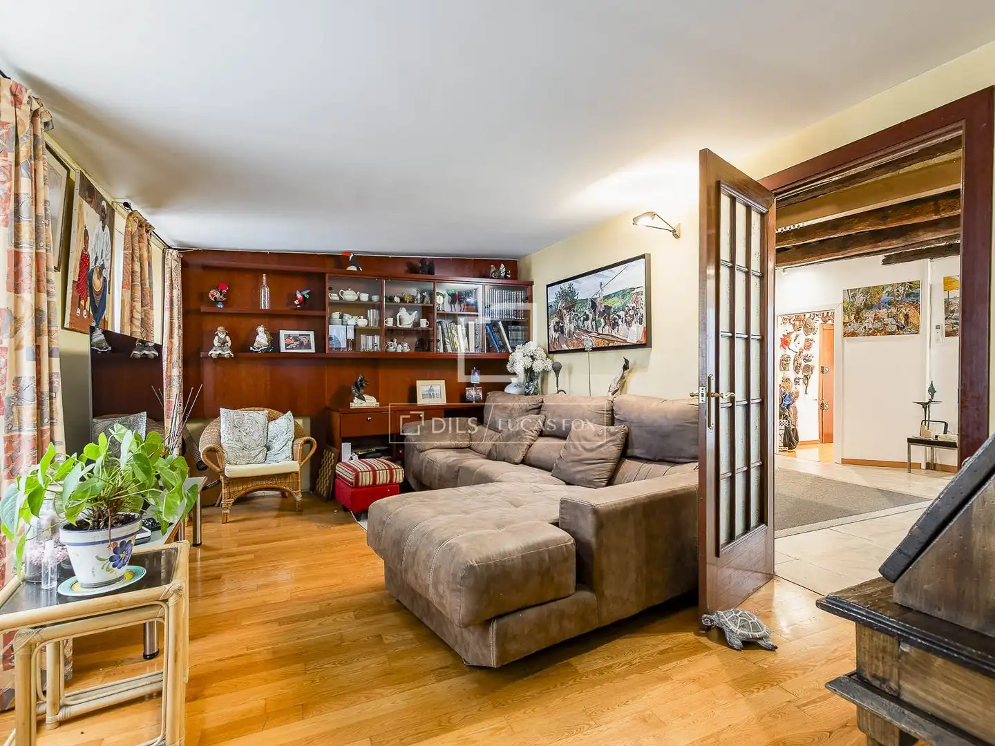 Sala de estar de Piso en venta en Barcelona con Calefacción, Terraza y Balcón