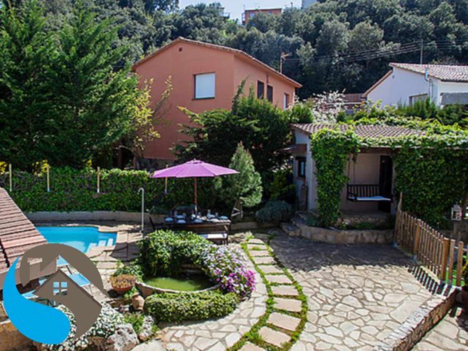 Garden of House or chalet for sale in Pineda de Mar  with Air Conditioner, Heating and Private garden