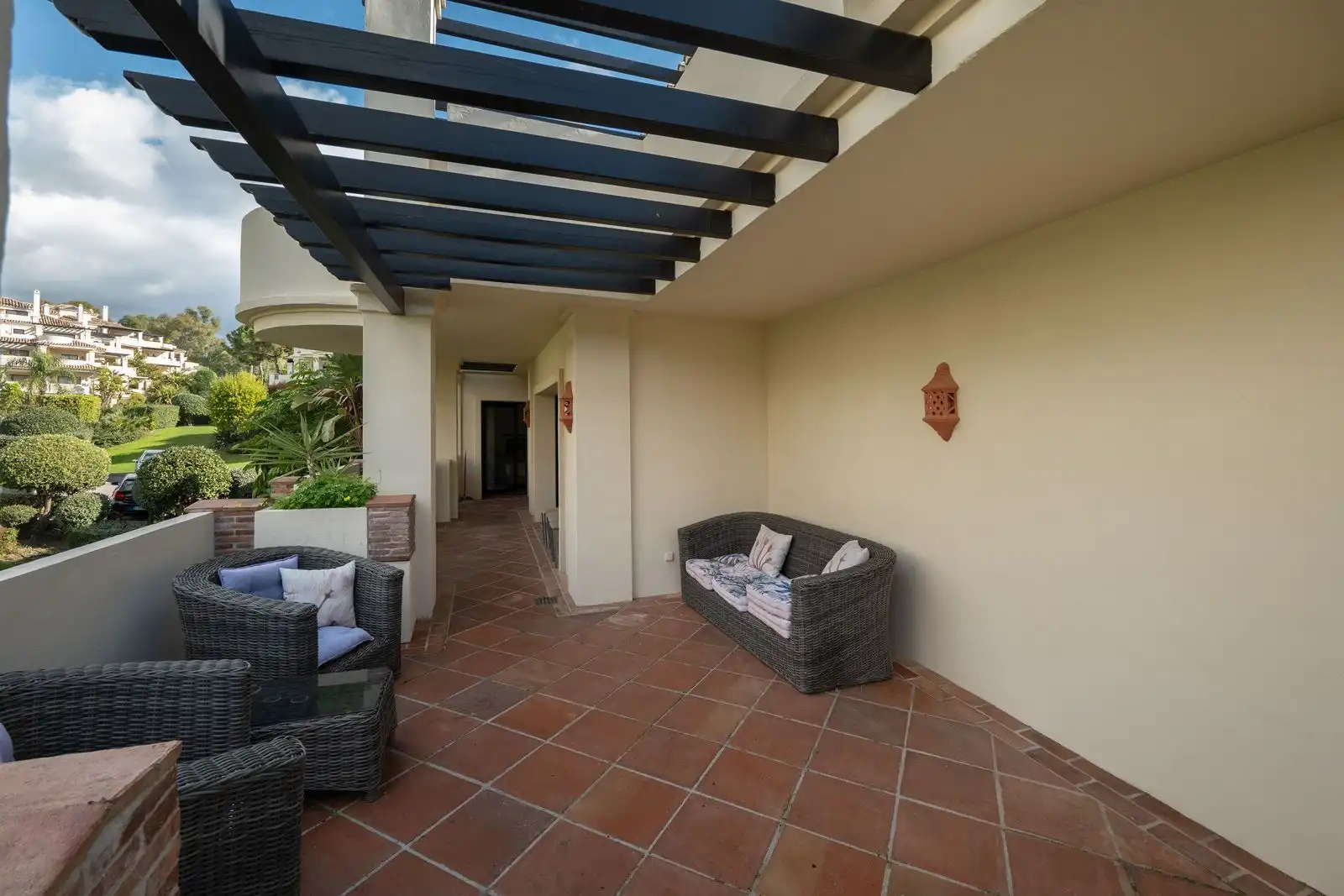Terrasse von Wohnung zur Miete in Benahavís mit Klimaanlage, Privatgarten und Terrasse